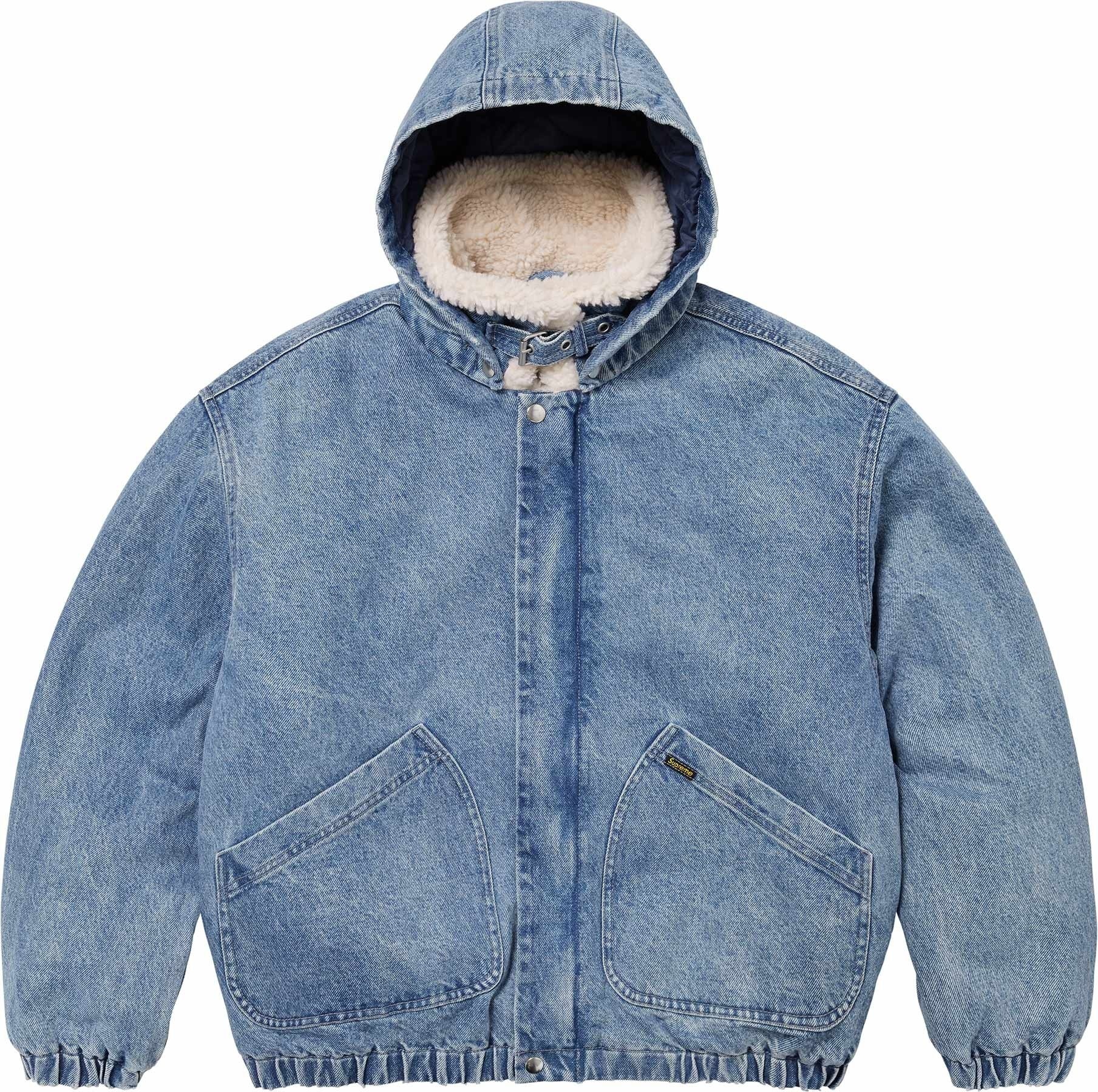 Faux Shearling Lined Bomber Jacket view 12